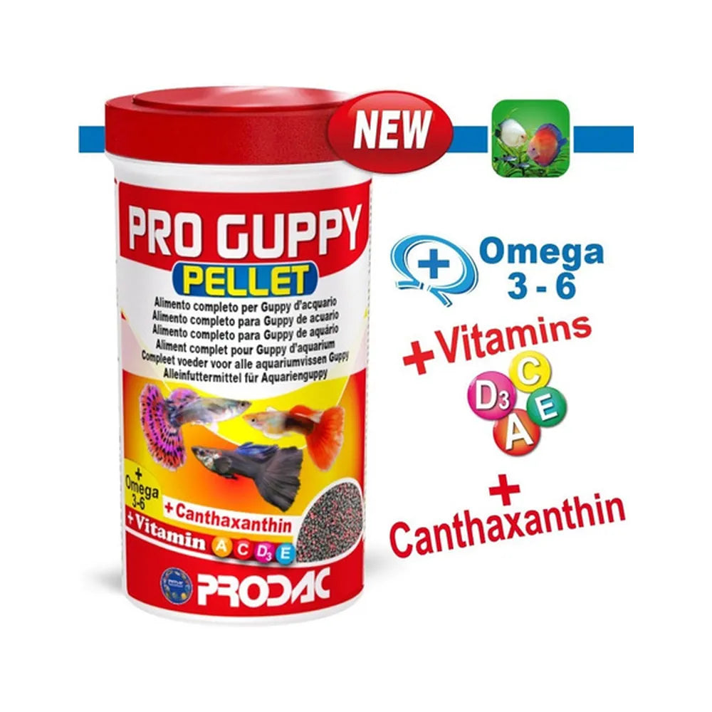 Alimento Peces Tropicales Proguppy Pellet 100ml/45g Premium