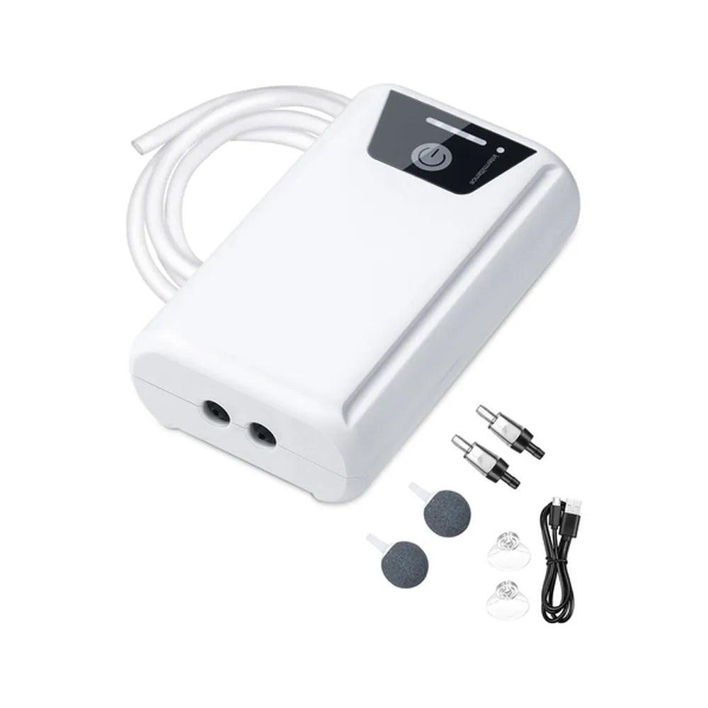 Bomba De Aire Recargable Premium Corte Luz 2 Salidas