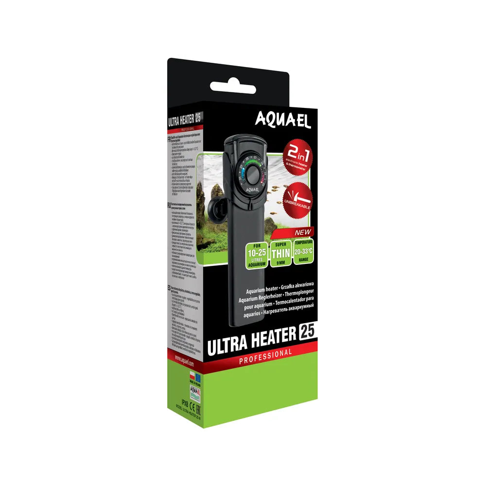 Termocalerfactor Irrompible 25w Aquael - UltraHeater - Smart heater