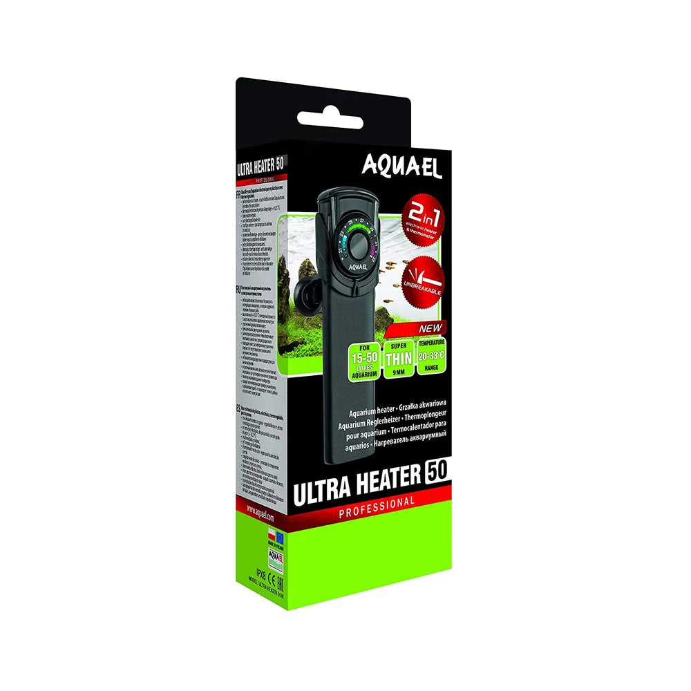 Termocalerfactor Irrompible 50w Aquael - UltraHeater - Smart heater