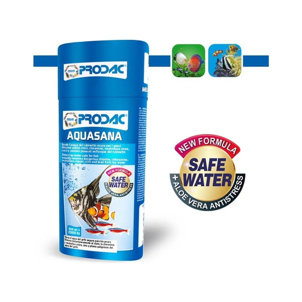 Acondicionador Acuario Anticloro Aquasana Prodac - 250ml
