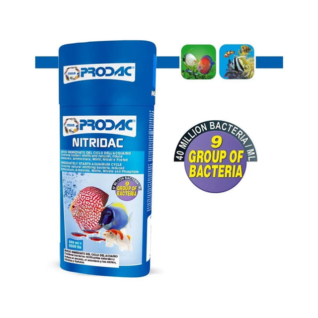 Acondicionador Bacterias Acuario Ciclado Nitridac - 100ml