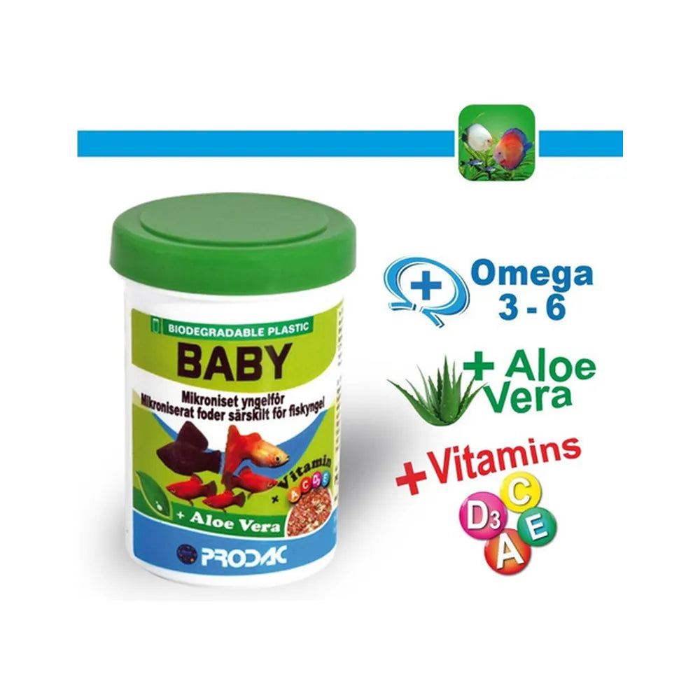 Alimento Hojuelas Peces Alevines Baby 15gr Prodac - Italiana
