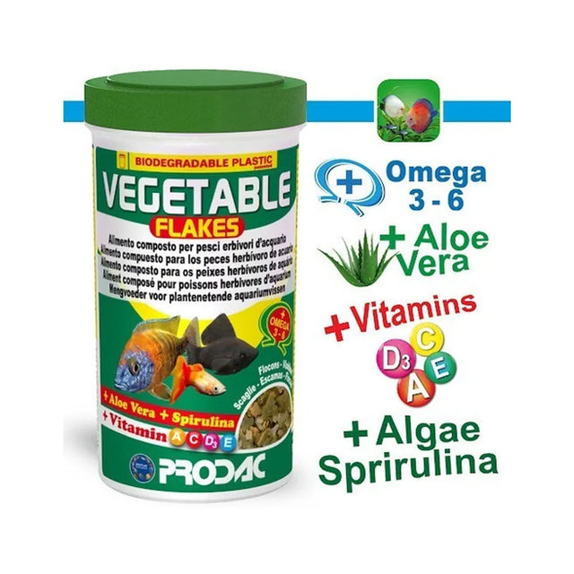 Alimento Hojuelas Peces Vegetal 100ml/20gr Prodac - Italiana