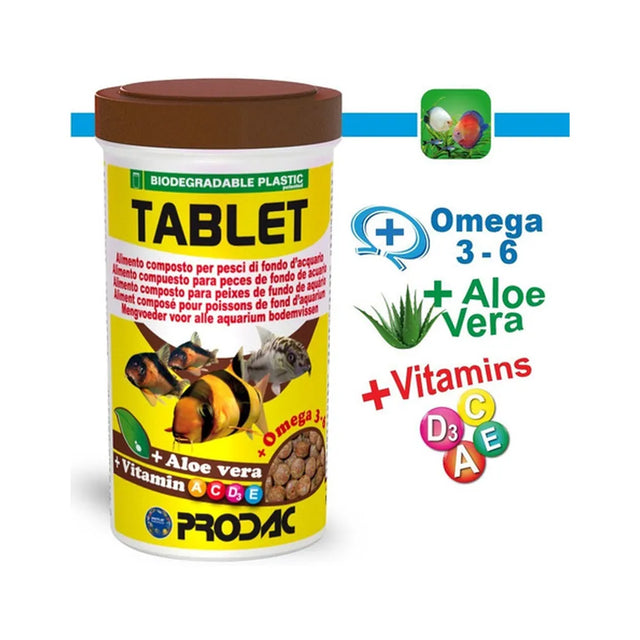 Alimento Peces De Fondo Tablet Prodac 250ml/160gr Italiana