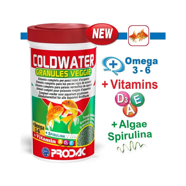 Alimento Peces Goldfish Coldwater Veggie 250ml/125g