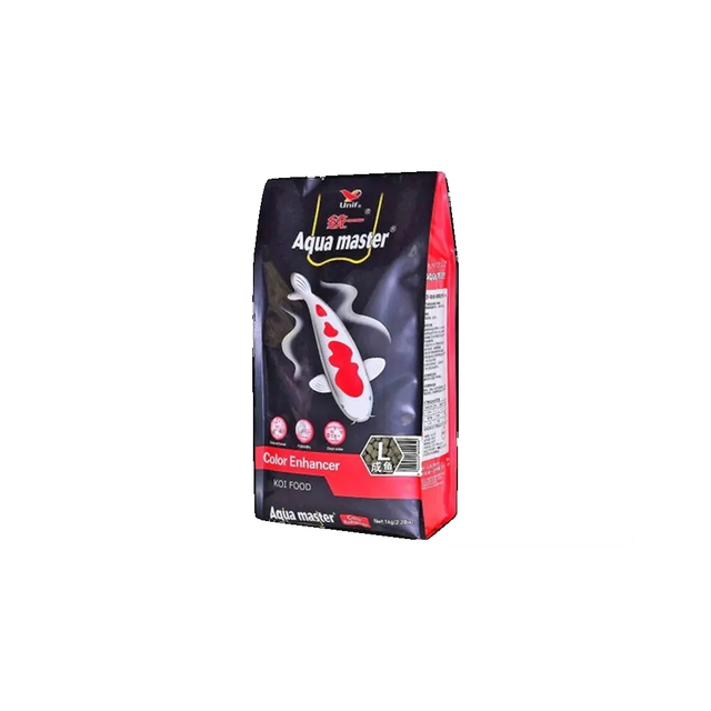 Alimento Peces Koi Aquamaster Color 1 Kilo - Premium Talla L