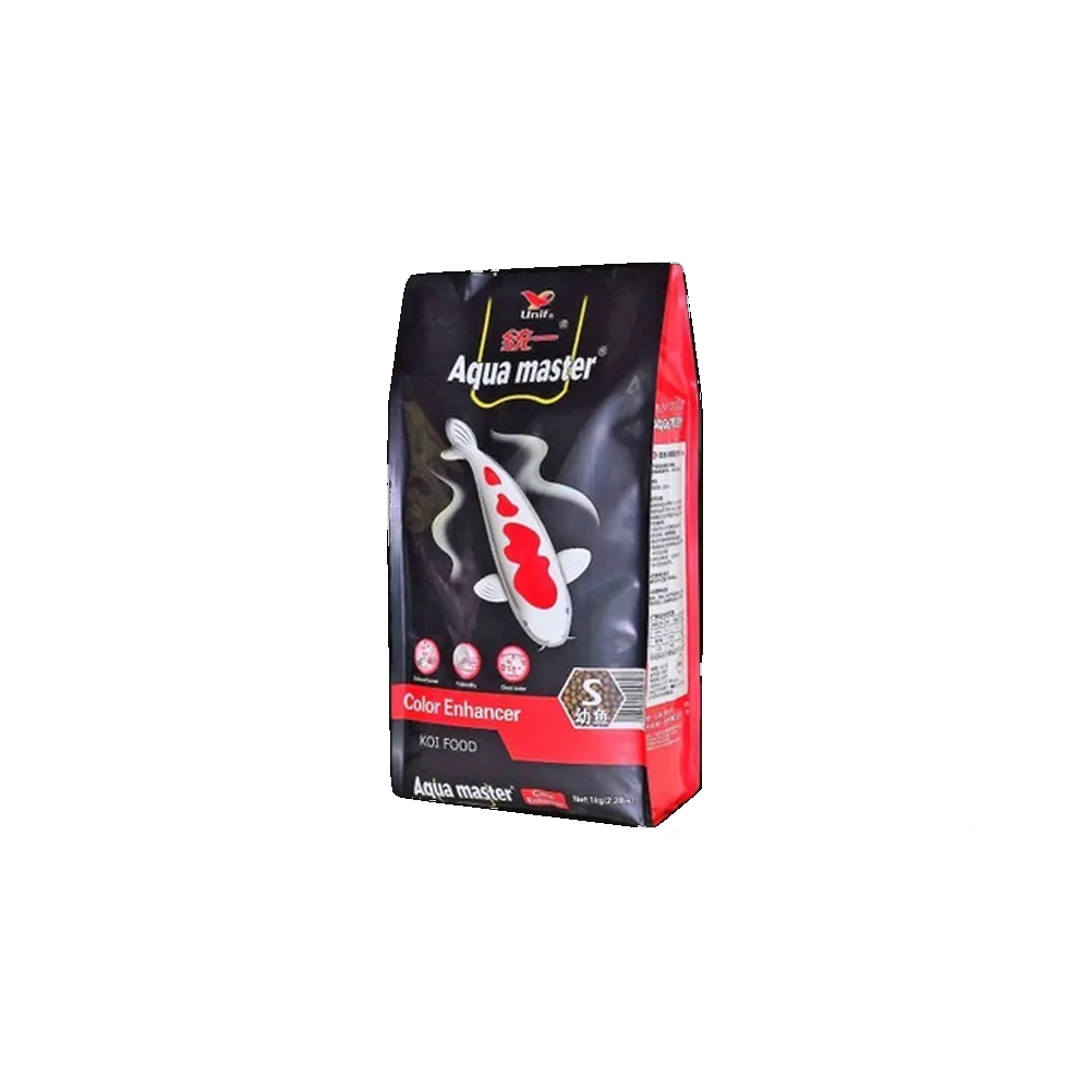 Alimento Peces Koi Aquamaster Color 1 Kilo - Premium Talla S