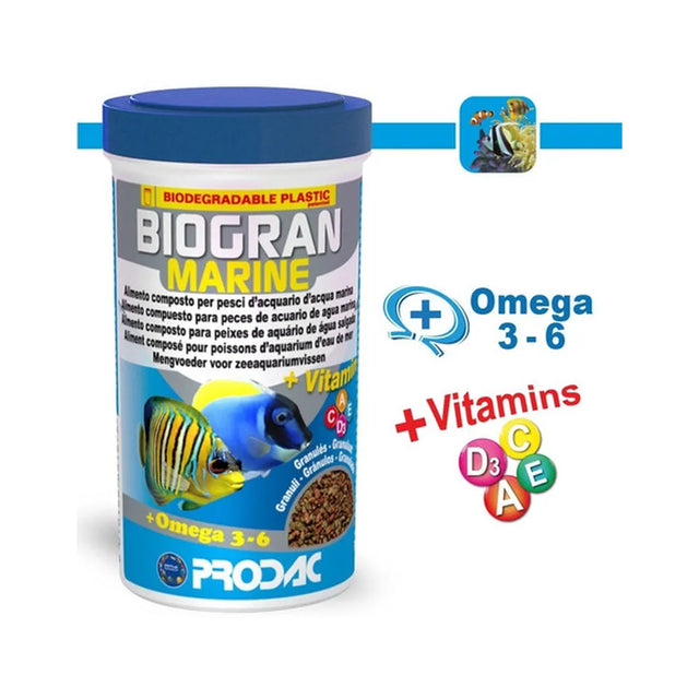 Alimento Peces Marinos Biogran Marine 250ml/100g