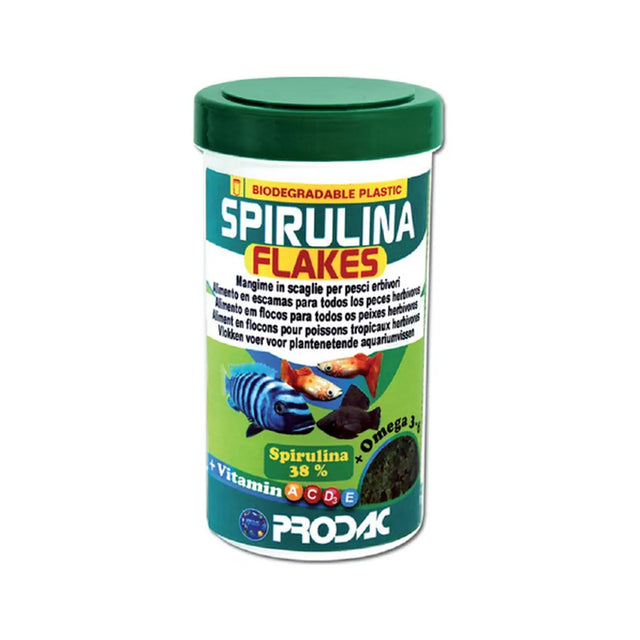 Alimento Spirulina 38% Escama Para Peces Espirulina 250ml/50