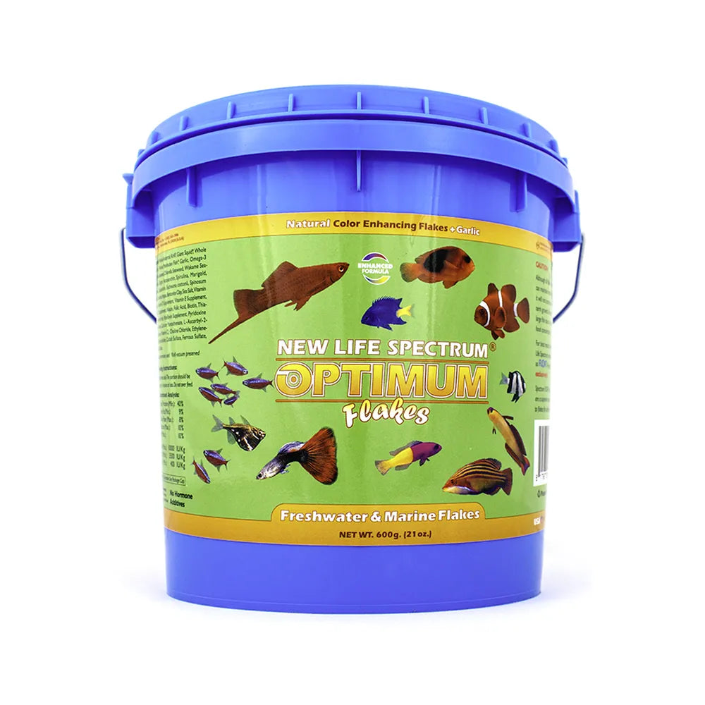 Comida para peces - New Life Spectrum Optimum flakes 600g - Hojuelas