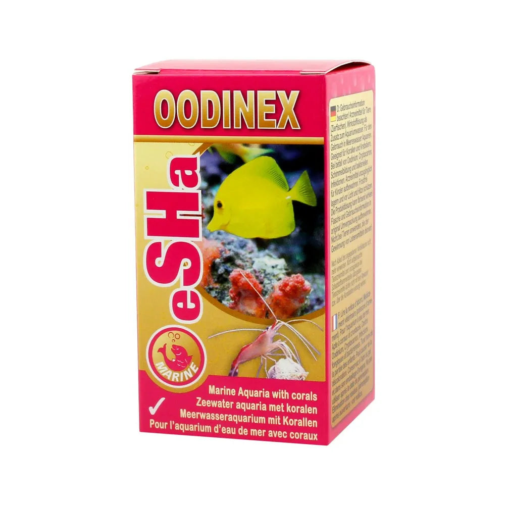 eSHa OODINEX 20ml - Tratamiento amplio de enfermedades para peces marinos con corales