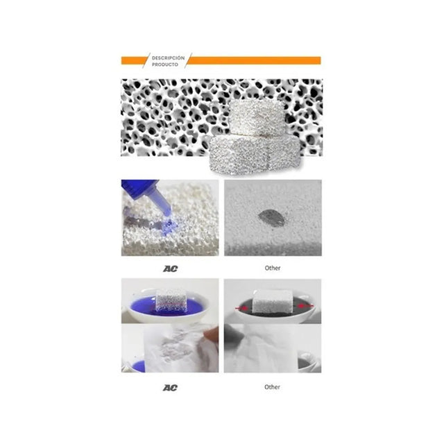 Material Filtrante Biológico Bio Cube Cubo 10x10x5cm Bloque